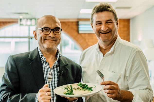 Gregg Wallace and Barrie Deas